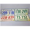 Image 1 : 2- 1974, 1975, 1972 SASK LICENSE PLATES