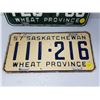 Image 3 : 1956,1957 SASK LICENSE PLATES