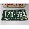 Image 3 : 1956, 1958 SASK LICENSE PLATES