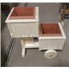 Image 1 : TWO WHEEL PLANTER (13" X 26" X 25.5")