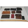 Image 1 : LOT OF LEATHER WALLETS, GLASS CASES, ETC.