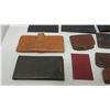 Image 2 : LOT OF LEATHER WALLETS, GLASS CASES, ETC.