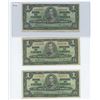 Image 1 : (3) 1937 $1.00 COYNE TOWERS BILLS