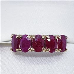 10K Yellow Gold Natural Ruby(2.6ct) Ring (~Size 6) (~weight 2.09g), Made in Canada, Insurance Value 