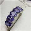 Image 6 : 10K White Gold Tanzanite(2.4ct) Ring (~Size 6) (~weight 1.8g), Made in Canada, Insurance Value $1700