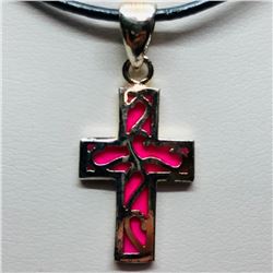 Silver Cross Shaped Pendant, Suggested Retail Value $60
