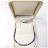 Image 4 : Silver Tanzanite Decemberb-Stone 16"(49ct) Necklace (~weight 9.81g), Suggested Retail Value $1000 (E