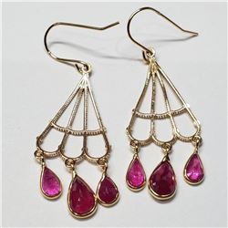 14K Yellow Gold Diamond (1.6Ct,I1-I2,F-G) Earrings (~weight 1.05g), Made in Canada, Appraised Retail