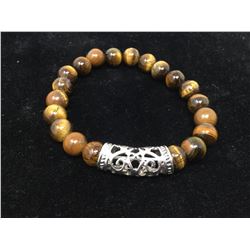 Beaded Tigers Eye Bracelet