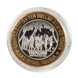 .999 Fine Silver Tropicana Las Vegas, Nevada $10 Limited Edition Gaming Token