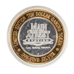 .999 Silver Main Street Station Las Vegas, NV $10 Limited Edition Casino Gaming Token