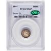 Image 1 : 1844 Seated Liberty Half Dime Coin Arrows PCGS MS67 CAC Amazing Toning