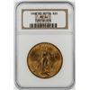 Image 1 : 1908 No Motto $20 St. Gaudens Double Eagle Gold Coin NGC MS64