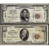 Image 1 : Set of 1929 $5/$10 United States NB Portland, OR CH# 4514 National Currency Notes