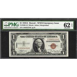1935A $1 Hawaii Silver Certificate WWII Emergency Note PMG Uncirculated 62EPQ