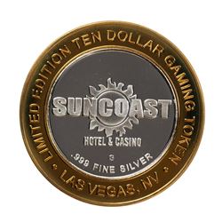 .999 Fine Silver Suncoast Las Vegas, Nevada $10 Limited Edition Gaming Token