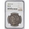Image 1 : 1892-CC $1 Morgan Silver Dollar Coin NGC VG10