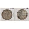 Image 1 : 1885 & 1921 $1 Morgan Silver Dollar Coins