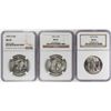 Image 1 : Lot of 1945-D to 1947-D Walking Liberty Half Dollar Coins NGC MS65