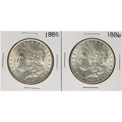 Lot of 1885-1886 $1 Morgan Silver Dollar Coins