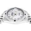 Image 7 : Rolex Mens Stainless Steel MOP 36MM Diamond & Sapphire Datejust Wristwatch