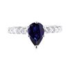 Image 2 : 14KT White Gold 1.31 ctw Sapphire and Diamond Ring