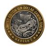 Image 2 : .999 Fine Silver Harrah's Casino Las Vegas, Nevada $10 Limited Edition Gaming Token