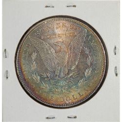 1885 $1 Morgan Silver Dollar Coin Amazing Reverse Toning