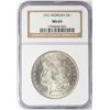 Image 1 : 1921 $1 Morgan Silver Dollar Coin NGC MS65