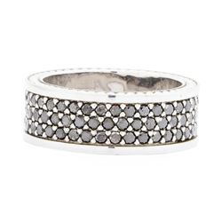 14KT White Gold Ladies 2.00 ctw Black Diamond Ring