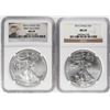Image 1 : Lot of (2) 2012 $1 American Silver Eagle Coins NGC MS69