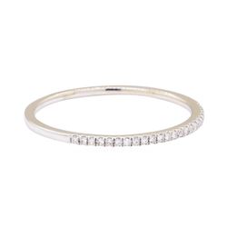 14KT White Gold 0.13 ctw Diamond Band