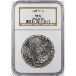1882-O $1 Morgan Silver Dollar Coin NGC MS63