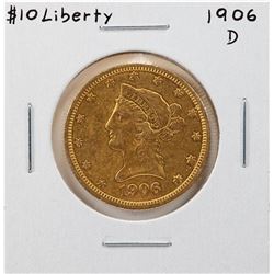 1906-D $10 Liberty Head Eagle Gold Coin