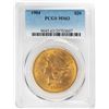 Image 1 : 1904 $20 Liberty Head Double Eagle Gold Coin PCGS MS63