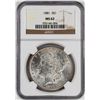 Image 1 : 1881 $1 Morgan Silver Dollar Coin NGC MS62