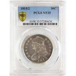 1815/2 Capped Bust Half Dollar Coin PCGS VF35