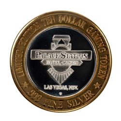 .999 Silver Palace Station Hotel and Casino $10 Casino Limited Edition Gaming Token