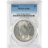 Image 1 : 1924-S $1 Peace Silver Dollar Coin PCGS AU58