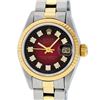 Image 1 : Rolex Ladies Two Tone 14K Red Vignette Diamond 26MM Datejust Watch