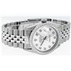 Image 3 : Rolex Mens Stainless Steel Silver Diamond 36MM Datejust Wristwatch