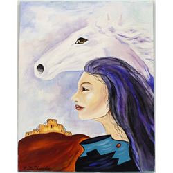 Original Acrylic Painting by Kathy Kills Thunder