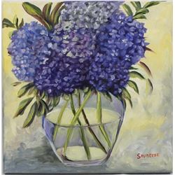 Original Oil Painting ''Hydrangeas'' by Savarese