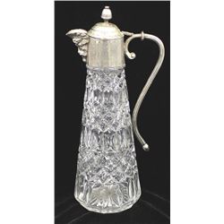 1930s English Falstaff Silver Plate Wine Pitcher