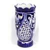 Image 2 : Mexican Cobalt Blue & White Pottery Vase