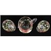 Image 2 : Hand Painted Glass Pitcher & 2 Goblets