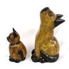 Image 3 : Pair of Carved Wood Cats