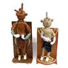 Image 1 : 2 Glazed Slab Pottery Mudhead Kachinas by Mulenex
