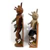 Image 2 : 2 Glazed Slab Pottery Mudhead Kachinas by Mulenex