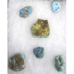 Natural Turquoise Beads, Cabochons, and Slab